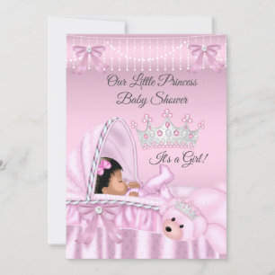 Little Princess Baby Shower Girl pink Ethnic Einladung