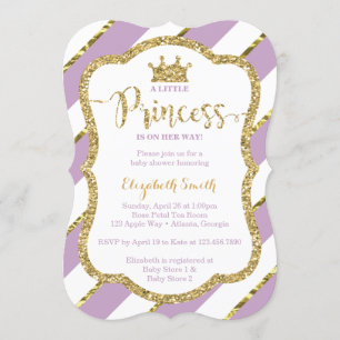 Little Princess Baby Shower Invite, Imitate Glitze Einladung