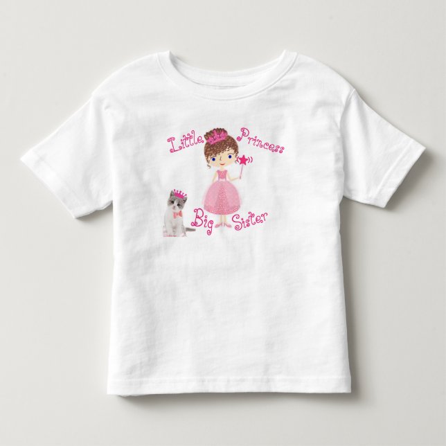 Little Princess Big Sister Kleinkind T-shirt (Vorderseite)