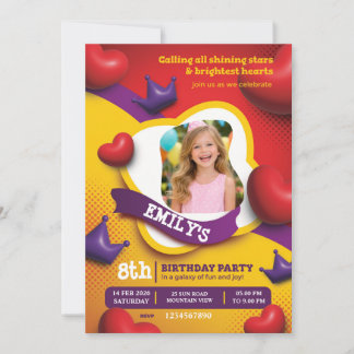 Little Princess Birthday Invite – Fairytale Crown  Einladung