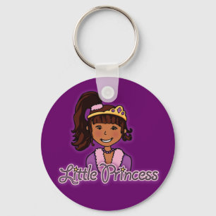 "Little Princess" dunkelhaariger lila Schlüsselanh Schlüsselanhänger