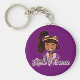 "Little Princess" dunkelhaariger lila Schlüsselanh Schlüsselanhänger