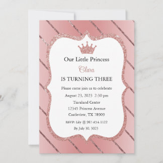 Little Princess Einladung, Prinzessin Geburtstag Einladung