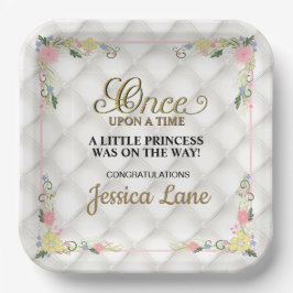 Little Princess Is On The Way Girl Baby Shower Pappteller