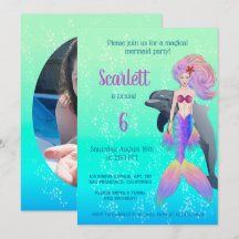 Little Princess Mermaid Bubbles Birthday Foto