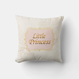 Little Princess Name Tag Throw Kissen