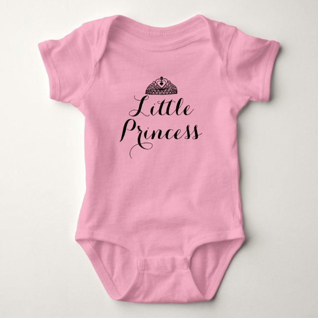 Little Princess Pink Baby Tutu Bodysuit Strampler (Vorderseite)