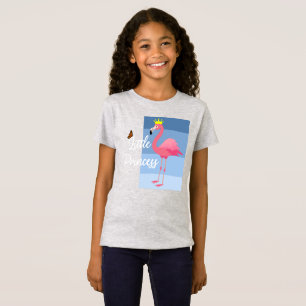 Little Princess Pink Flamingo Design - Girls' Fine T-Shirt