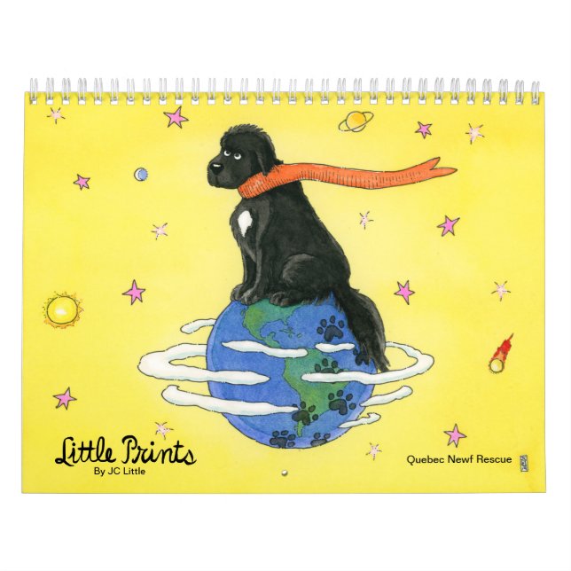Little Prints - Funny Newfundland Hundekalender Kalender (Titelbild)