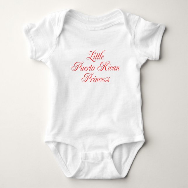 Little Puerto Rico Princess Baby Strampler (Vorderseite)