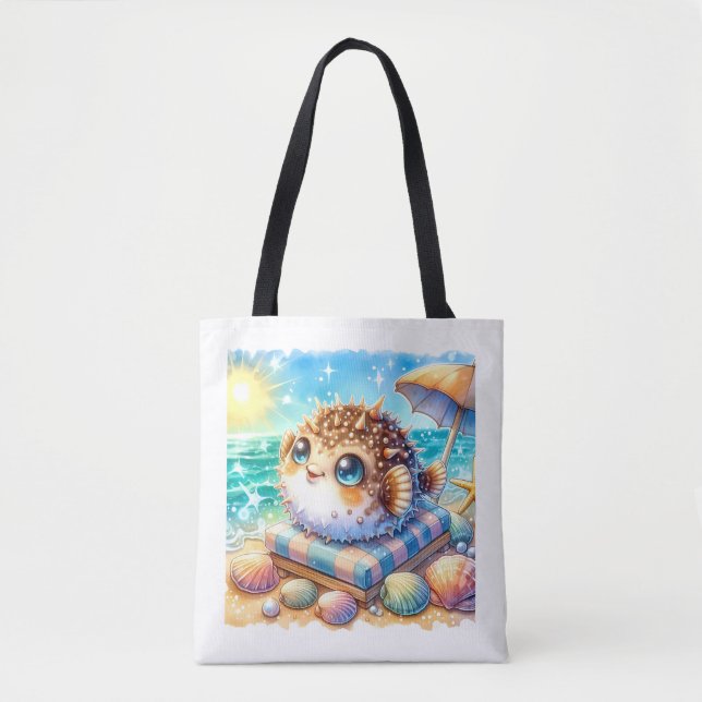 Little Puff's Beachside Retreat Tasche (Vorderseite)