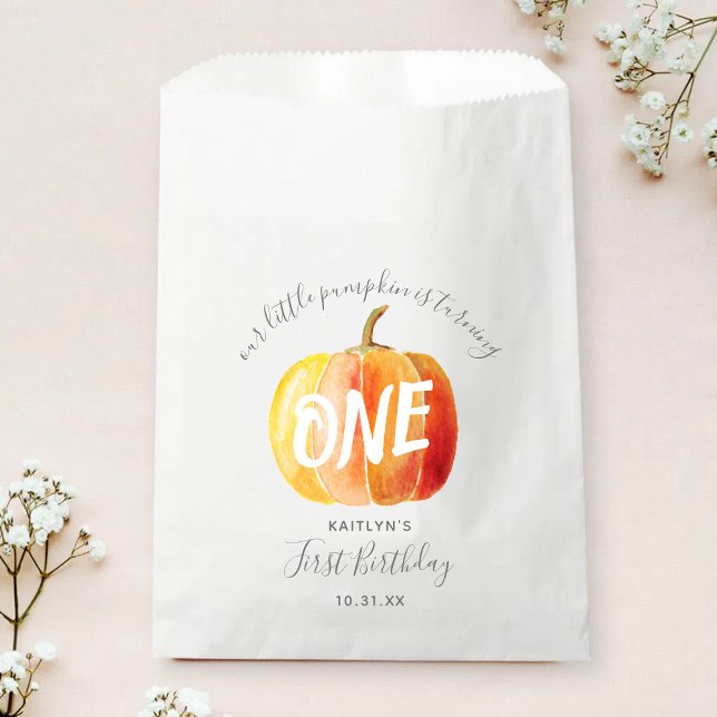 Little Pumpkin 1. Geburtstag Geschenktütchen (Von Creator hochgeladen)