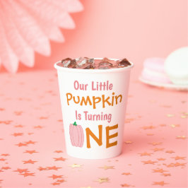 Little Pumpkin 1. Geburtstag Pappbecher