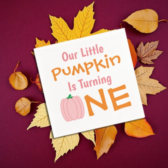 Little Pumpkin 1. Geburtstag Serviette (Von Creator hochgeladen)