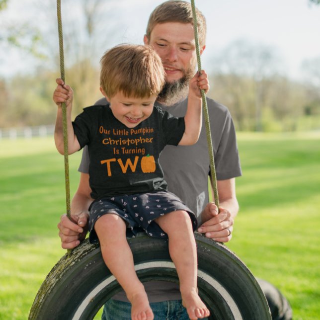 Little Pumpkin 2. Geburtstag Kleinkind T-shirt (Von Creator hochgeladen)