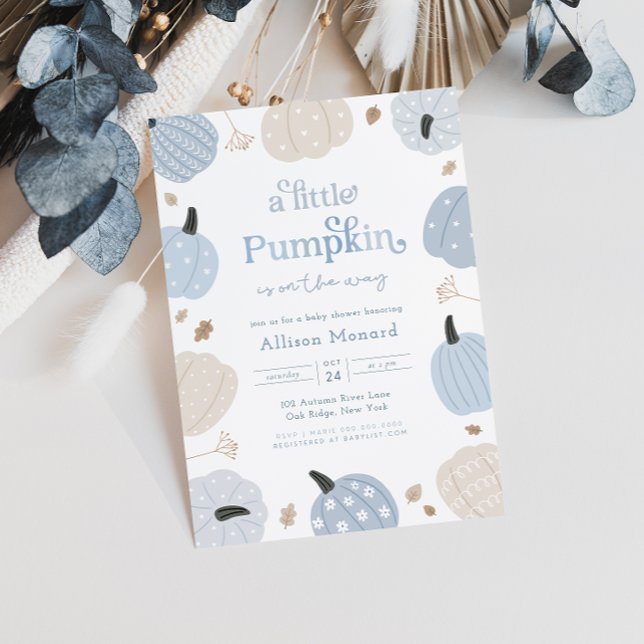 Little Pumpkin Autumn Baby Shower Einladung (Von Creator hochgeladen)