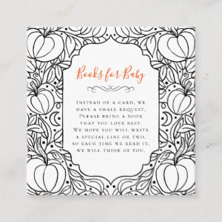 Little Pumpkin Autumn Halloween Baby Shower Begleitkarte