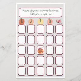 Little Pumpkin Baby Bingo