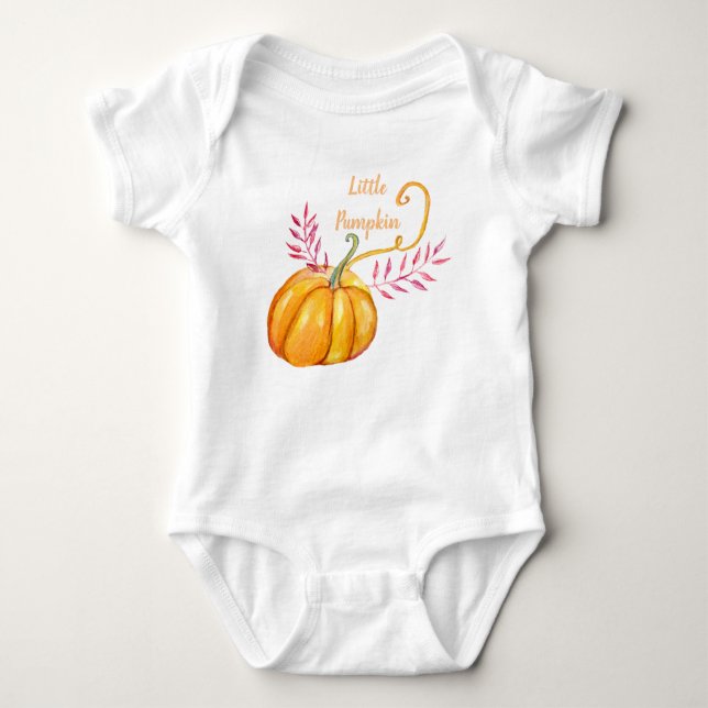 Little Pumpkin Baby Bodysuit Strampler (Vorderseite)