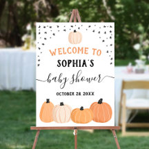 Little Pumpkin Baby Dusche Begrüßungszeichen
