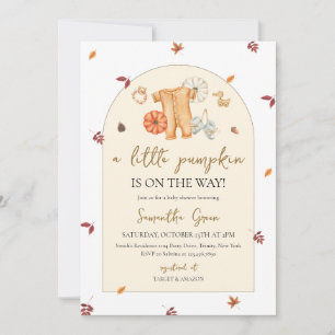 Little Pumpkin Baby Dusche Einladung