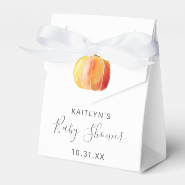 Little Pumpkin Baby Dusche Geschenkschachtel (Vorderseite)