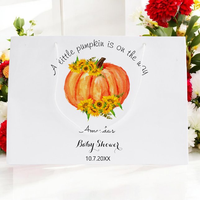Little Pumpkin Baby Dusche Große Geschenktüte (Von Creator hochgeladen)