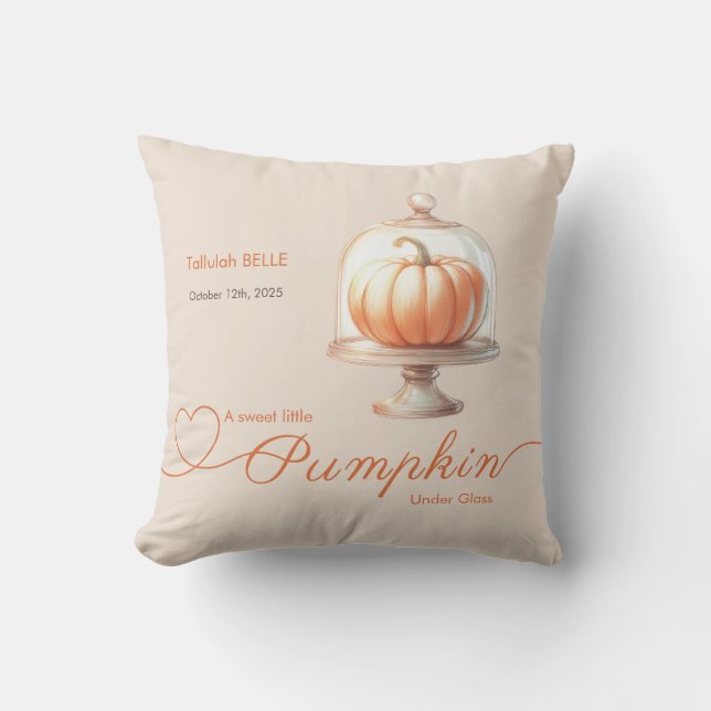 Little Pumpkin Baby Dusche - Herbstschick Kissen (Vorderseite)