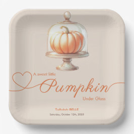 Little Pumpkin Baby Dusche - Herbstschick Pappteller