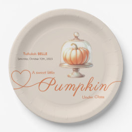 Little Pumpkin Baby Dusche - Herbstschick Pappteller