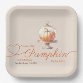 Little Pumpkin Baby Dusche - Herbstschick Pappteller