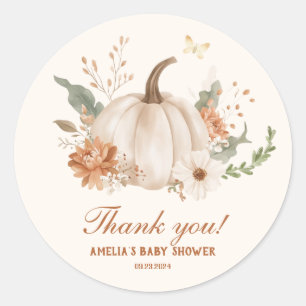 Little Pumpkin Baby Dusche Niedlich Runder Aufkleber