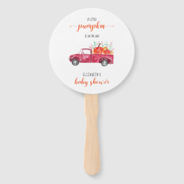 Little Pumpkin Baby Dusche Red Truck Herbst Herbst Fächer