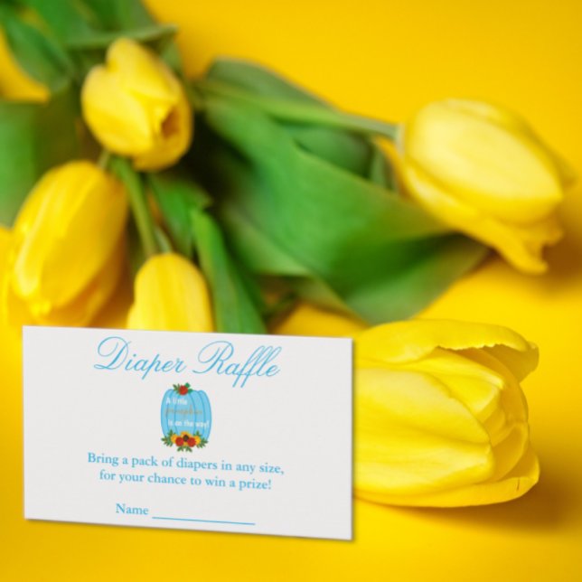 Little Pumpkin Baby Duwer Diaper Raffle Begleitkarte (Von Creator hochgeladen)