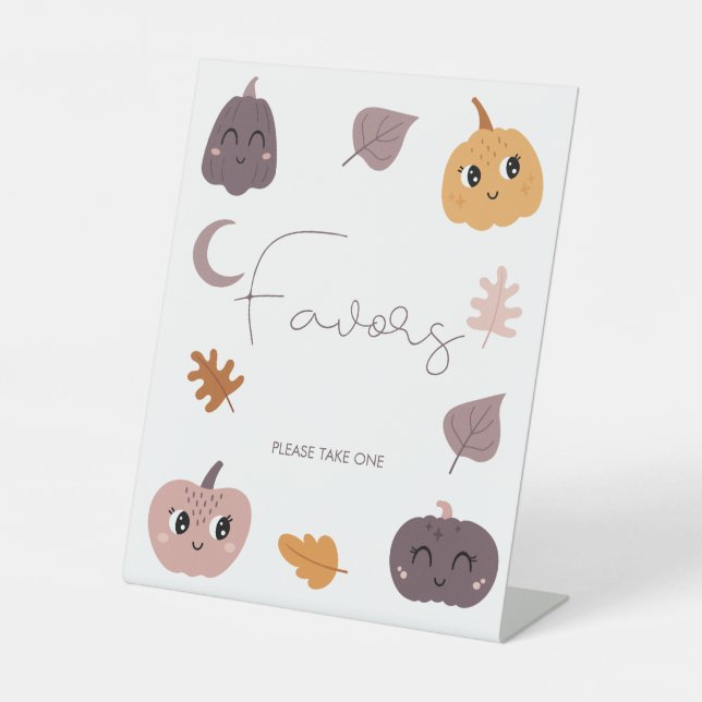 Little Pumpkin Baby Duwer Favoriten Sockelschild (Vorderseite)