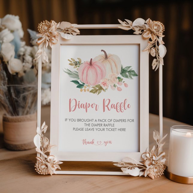 Little Pumpkin Baby Duwer Winkler Raffle Sign Poster (Von Creator hochgeladen)