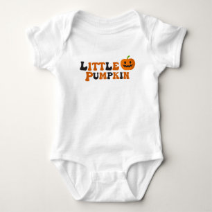 Little Pumpkin Baby Halloween Bodysuit Baby Strampler