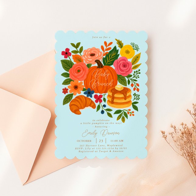 Little Pumpkin Baby Shower Brunch Invitation (Créateur téléchargé)