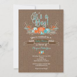 Little Pumpkin Baby Shower Einladung für Junge