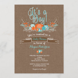 Little Pumpkin Baby Shower Einladung für Junge
