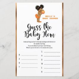 Little Pumpkin Baby Shower Game PRINTED