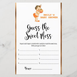 Little Pumpkin Baby Shower Game PRINTED