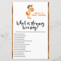 Little Pumpkin Baby Shower Game PRINTED