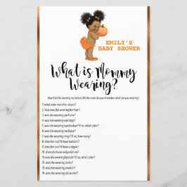 Little Pumpkin Baby Shower Game PRINTED