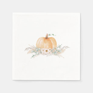 Little Pumpkin Baby Shower Napkins Serviette