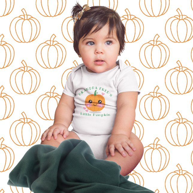 Little Pumpkin Baby Strampler (This item is for display purposes only to illustrate the design element. )