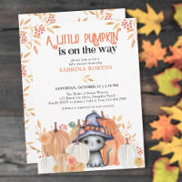 Little Pumpkin Black Cat in Hexenhut Baby Dusche