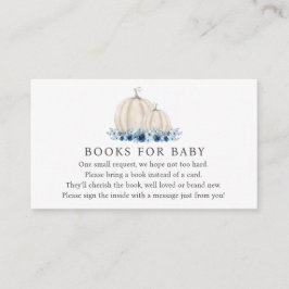 Little Pumpkin Blue Baby Books for Baby Begleitkarte