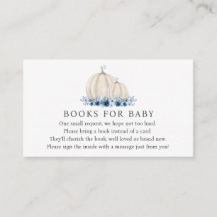 Little Pumpkin Blue Baby Books for Baby Begleitkarte
