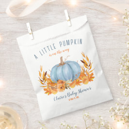 Little Pumpkin Blue Boy Baby Shower Fevor Bag Geschenktütchen